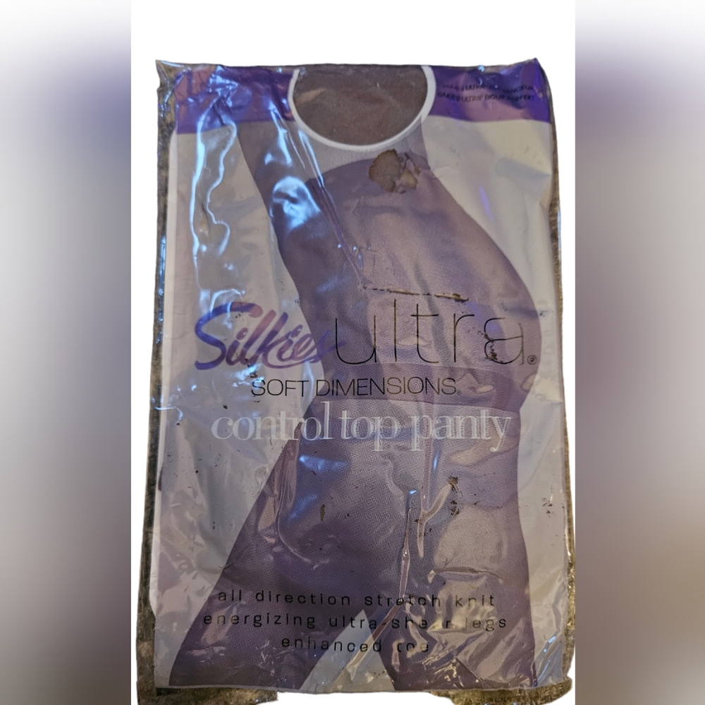 Vintage Silkies Ultra Soft Dimensions CONTROL TOP PANTY Size M Taupe